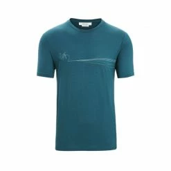 Icebreaker T-SHIRT TECH LITE II CADENCE PATHS GREEN GLORY