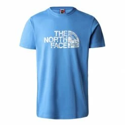 The North Face T-SHIRT WOODCUT DOME SUPER SONIC BLUE