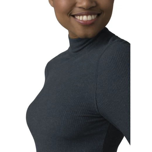 Prana FOUNDATION RIB MOCK NECK GREY BLUE 7 Prana FOUNDATION RIB MOCK NECK GREY BLUE – Image 5