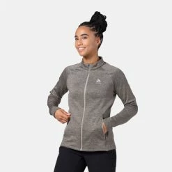 ODLO FRANCE SAS VESTE POLAIRE FEMME MID LAYER FULL ZIP TENCIA SILVER CLOUD MELANGE -Vélo Soldes 2023 10777377ce5ca5853baf502fb6bf