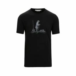 Icebreaker T-SHIRT TECH LITE II POLAR PADDLE BLACK