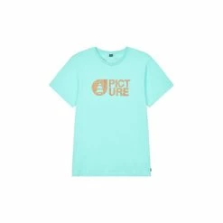 Picture Organic Clothing T-SHIRT BASEMENT CORK TEE BLUE TURQUOISE