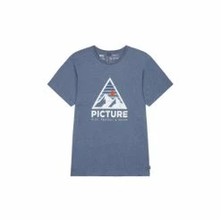Picture Organic Clothing T-SHIRT AUTHENTIC TEE DARK BLUE MELANGE