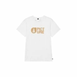 Picture Organic Clothing T-SHIRT BASEMENT CORK TEE WHITE