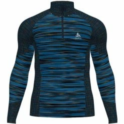Odlo T-SHIRT ML BLACKCOMB ECO HALF ZIP INDIGO BUNTING