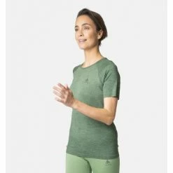 ODLO FRANCE SAS T-SHIRT FEMME ESSENTIAL SEAMLESS LODEN FROST