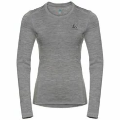 Odlo T-SHIRT FEMME MERINO 200 BL GREY MELANGE