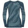 Odlo T-SHIRT FEMME ML BLACKCOMB ECO BLUE WING TEAL -Vélo Soldes 2023 2e4fa4a3168bafb30a3325e46b33