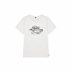 Picture Organic Clothing T-SHIRT D&S WHALLY NATURAL WHITE