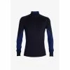 Icebreaker T-SHIRT ML M 260 ZONE 1/2 ZIP MIDNIGHT NAVY/ROYAL NAVY