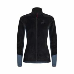 MONTURA POLAIRE FEMME SOFT PILE PRO JACKET NERO BLU CENERE