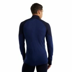 Icebreaker T-SHIRT ML M 260 ZONE 1/2 ZIP MIDNIGHT NAVY/ROYAL NAVY -Vélo Soldes 2023 39f885930202a9bb2da391cefa74