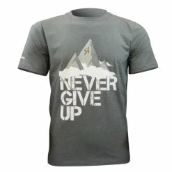 CHULLANKA T-SHIRT NEVER GIVE UP GRIS