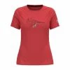 ODLO FRANCE SAS T-SHIRT FEMME ESSENTIAL PRINT CREW NECK CAYENNE -Vélo Soldes 2023 3db4a341040cef15fc1a952f1381