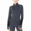 Icebreaker T-SHIRT ML FEMME 260 ZONE 1/2 ZIP JET HTHR/BLACK -Vélo Soldes 2023 3e095a83d267bc7725308028d3b2