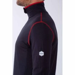 OGARUN TEE SHIRT MANCHES LONGUES ZIP OGA'LAYER MERINOS -Vélo Soldes 2023 46368557b01cbccc262a376290d2