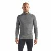 Icebreaker T-SHIRT ML 200 OASIS HALF ZIP GRITSTONE HEATHER -Vélo Soldes 2023 46db4c223f784bd67e4c1a468e94