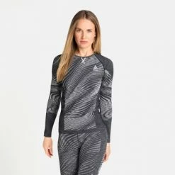 Odlo T-SHIRT FEMME BLACKCOMB ECO BLACK SPACE DYE -Vélo Soldes 2023 5361cf791ce26c2686fe962d6c0a