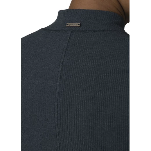 Prana FOUNDATION RIB MOCK NECK GREY BLUE 6 Prana FOUNDATION RIB MOCK NECK GREY BLUE – Image 4