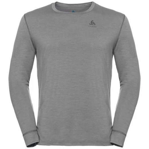 Odlo T-SHIRT MERINO 200 GREY MELANGE 3 Odlo T-SHIRT MERINO 200 GREY MELANGE
