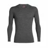 Icebreaker T-SHIRT ML 260 TECH CREWE GRITSTONE HEATHER -Vélo Soldes 2023 6d2aff955281f5c92142741f9c3a