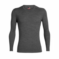 Icebreaker T-SHIRT ML 260 TECH CREWE GRITSTONE HEATHER