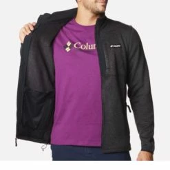 Columbia Sportswear POLAIRE SWEATER WEATHER FULL ZIP BLACK HEATHER -Vélo Soldes 2023 6f30b5677bac2b13125d970943c0