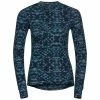 Odlo T-SHIRT ML FEMME ACTIVE WARM ECO GRAPHIC BLUE WING TEAL -Vélo Soldes 2023 713531d27398fb84e51375c031a2