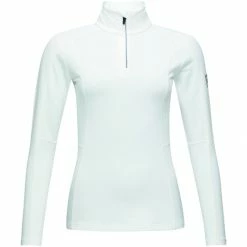 Rossignol T-SHIRT ML FEMME CLASSIQUE 1/2 ZIP WHITE