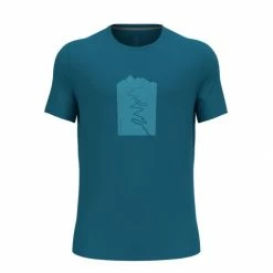ODLO FRANCE SAS T-SHIRT NIKKO TRAILHEAD SAXONY BLUE
