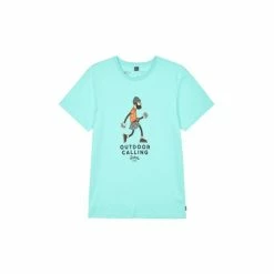 Picture Organic Clothing T-SHIRT MURRAY BLUE TURQUOISE