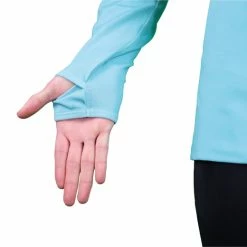 IMPULSE OUTDOOR LADIES FLEECE 1/2 ZIP TOP TRAIL+ TURQUOISE -Vélo Soldes 2023 802762b95e4d7d250bb84670a678