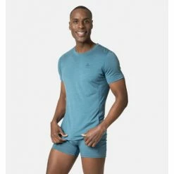 ODLO FRANCE SAS BASELAYER NATURAL PERFORMANCE SAXONY BLUE MELANGE -Vélo Soldes 2023 81b24a021df396ea588e4c74cf68
