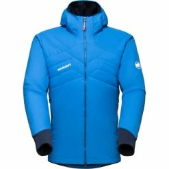 Mammut VESTE RIME LIGHT IN FLEX HOODED ICE MARINE