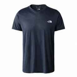 The North Face T-SHIRT REAXION AMP CREW SHADY BLUE HEATHER