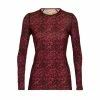Icebreaker T-SHIRT ML FEMME 200 OASIS CREWE LICHEN BLACK/CHERRY/FLASH -Vélo Soldes 2023 882919e57fea2b781a5e3771185f