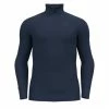 Odlo T-SHIRT ML ACTIVE WARM ECO HALF ZIP DARK SAPHIRE