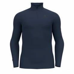 Odlo T-SHIRT ML ACTIVE WARM ECO HALF ZIP DARK SAPHIRE