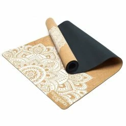 YOGA DESIGN LAB YOGA CORK MANDALA 3.5MM WHITE