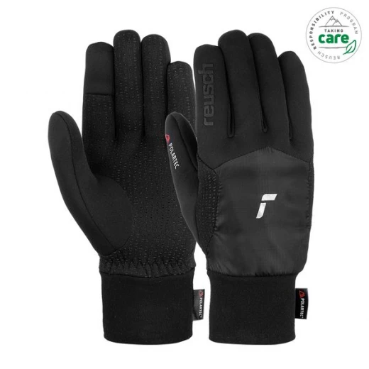 Reusch GANTS GARHWAL HYBRID TOUCH-TEC BLACK SILVER 3 Reusch GANTS GARHWAL HYBRID TOUCH-TEC BLACK SILVER