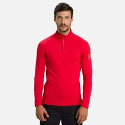 Rossignol T-SHIRT ML CLASSIQUE 1/2 ZIP SPORTS RED -Vélo Soldes 2023 bbbc602accc18feb4c76aeb7c592