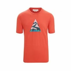 Icebreaker T-SHIRT TECH LITE II CAMPING GROUNDS VIBRANT EARTH