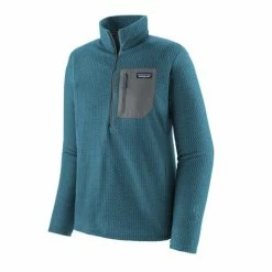 Patagonia POLAIRE R1 AIR ZIP NECK WAVY BLUE