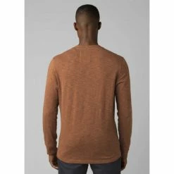 Prana T- SHIRT A MANCHES LONGUES RONNIE HENLEY WALNUT -Vélo Soldes 2023 dc1362076361c454b1555a2a6340