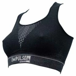 IMPULSE OUTDOOR BRASSIERE LADIES SEAMLESS BRA TRAIL+ BLACK