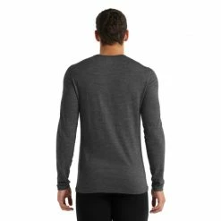 Icebreaker T-SHIRT ML 260 TECH CREWE GRITSTONE HEATHER -Vélo Soldes 2023 e2d7de400b772c8d710457af8b94