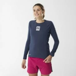Millet T-SHIRT FEMME ML TRILOGY SKY SAPHIR -Vélo Soldes 2023 e51ca384747e1d7b69073c96c1a6