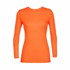 Icebreaker T-SHIRT ML FEMME 200 OASIS CREWE FLASH